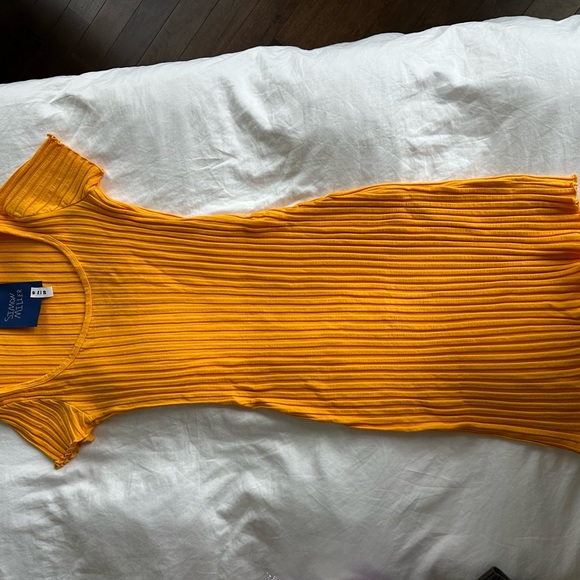 Simon Miller Scoop Neck Mini Ribbed Dress - Picture 3 of 6